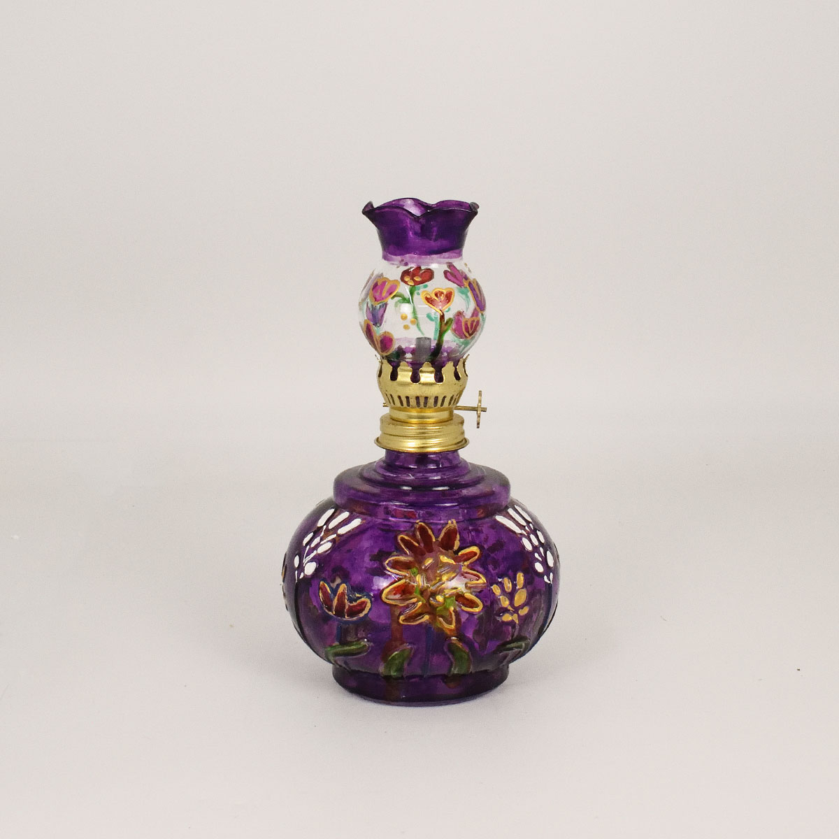 Paraffin Lamp Painter Flower