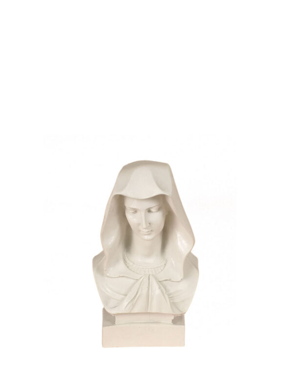 Virgin Mary Bust White
