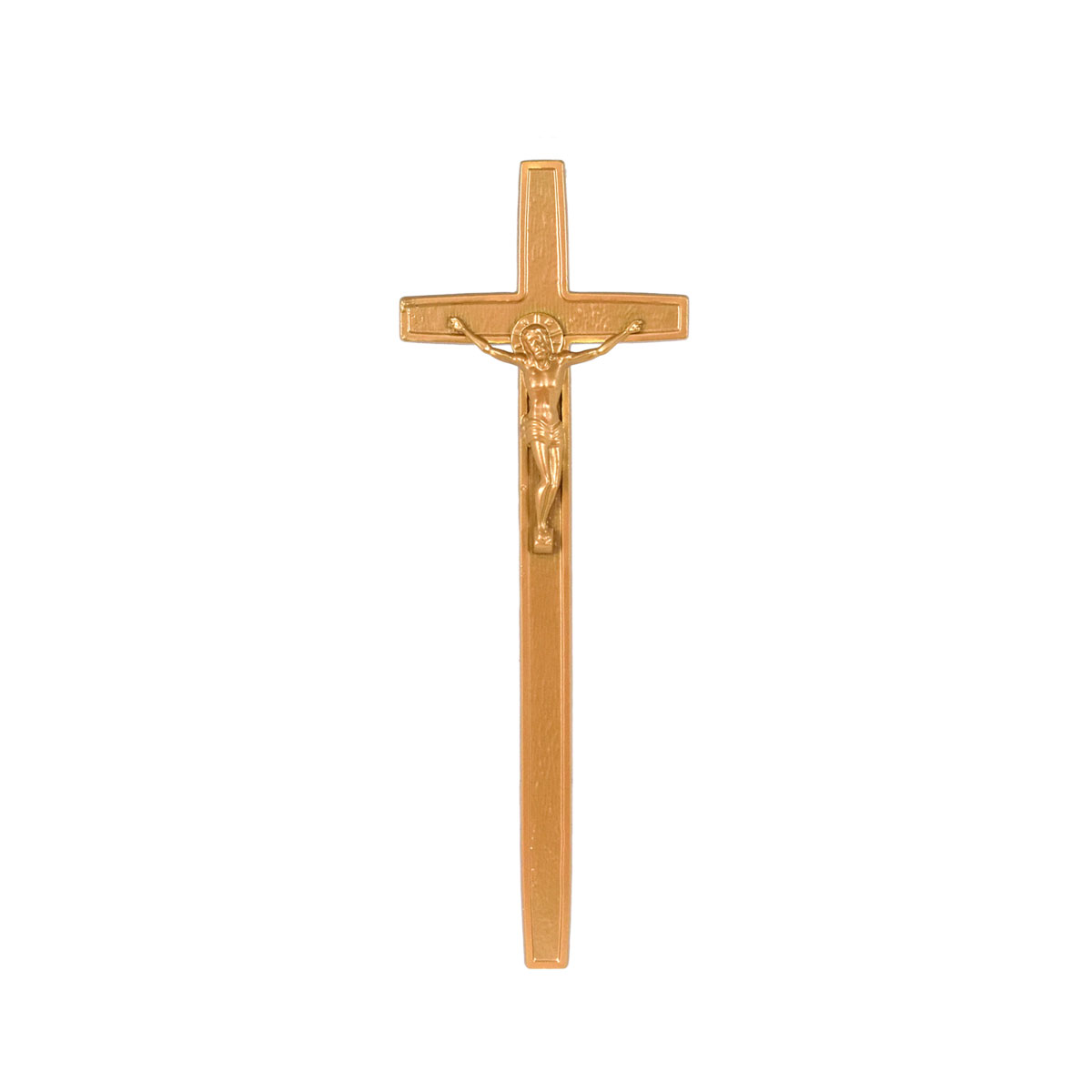 Σταυρός Μπρούτζινος Σαγρέ με Εσταυρωμένο Bronze